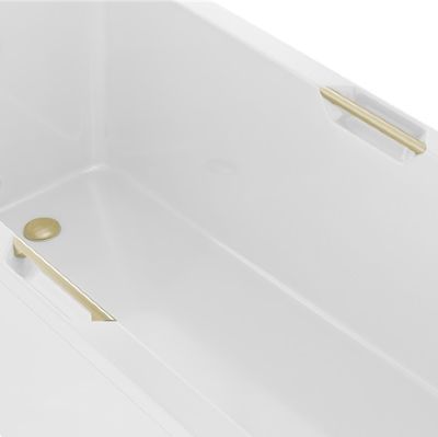 BEAUFORT PORTLAND BRUSHED BRASS TWINGRIPS (Pair), 42.0007 (P2G)
